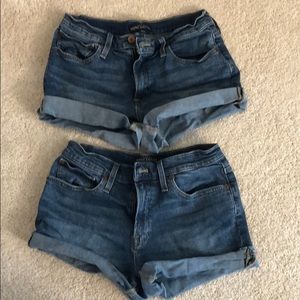 Two pairs of J.CREW Jean shorts size 27